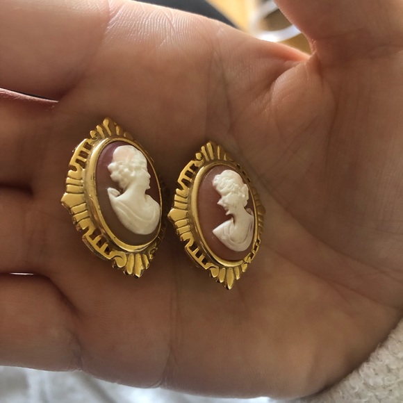 Cameo earrings. Vintage. - Picture 12 of 16